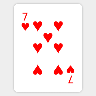 Seven of hearts Sticker